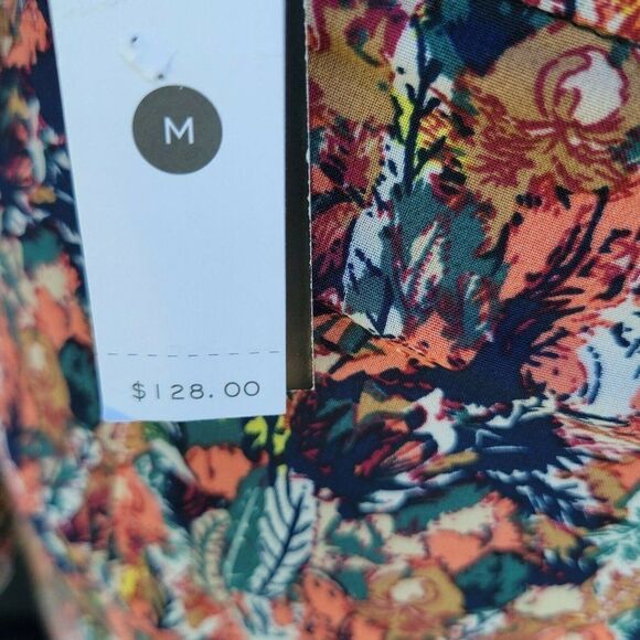 AQUA Abstract Feather V-neck Multi-Color Dress Women's. Size Medium. NWT $128. - Picture 7 of 7